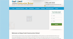 Desktop Screenshot of deepcreekconstructionschool.com